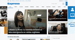Desktop Screenshot of expreso.com.pe