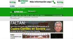 Desktop Screenshot of expreso.com.mx