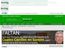 Tablet Screenshot of expreso.com.mx